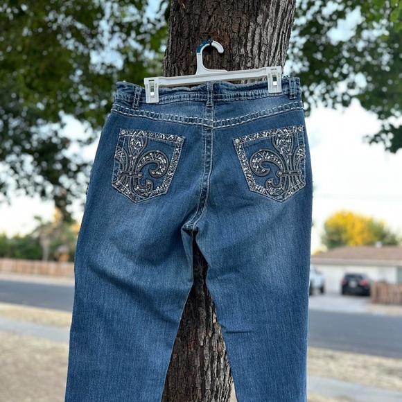 rebel & soul Denim - Elegant Embellished Y2K Women's Skinny Jeans